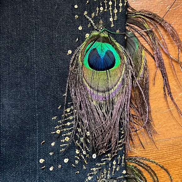 NWOT Ralph Lauren Black Label Peacock Feather Jeans - Picture 10 of 16